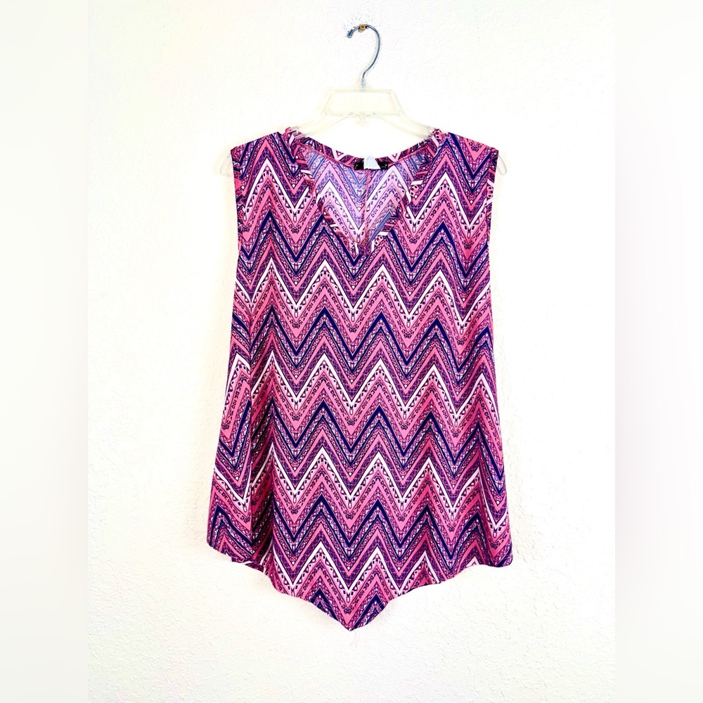 Women’s Sage & Vicky Chevron Blouse Size Large